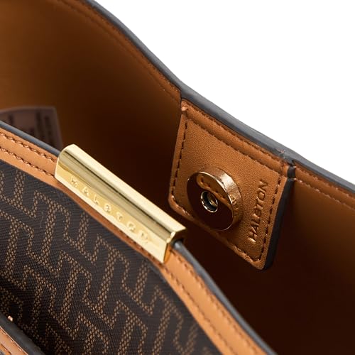 H HALSTON Jagger Signature Logo Magnetic Snap Bucket4