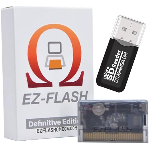 EZ Flash Omega Definitive Edition EZ Flash Omega DE Game Card EZFlash for GBA GBA SP DS NDS NDS Lite Geddes Up To 128GB