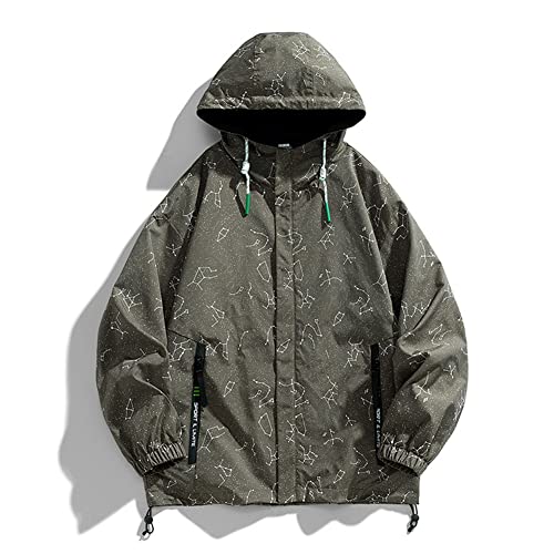 Veste à capuche graphique Youllyuu ample au style urbain