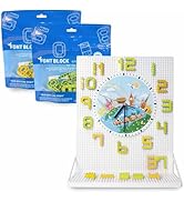 Amazon.co.jp: MOJIBLOCK 時計ブロックセット【ボード＋数字 2色(青