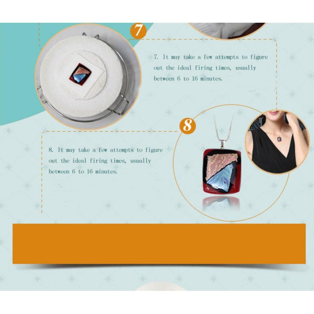 6 Pièces Four à Micro-ondes électrique Petit Kit Pour Four à Fusion De Verre Fournitures Moules Pour Four à Micro-ondes Utilisation à La Maison Bricol
