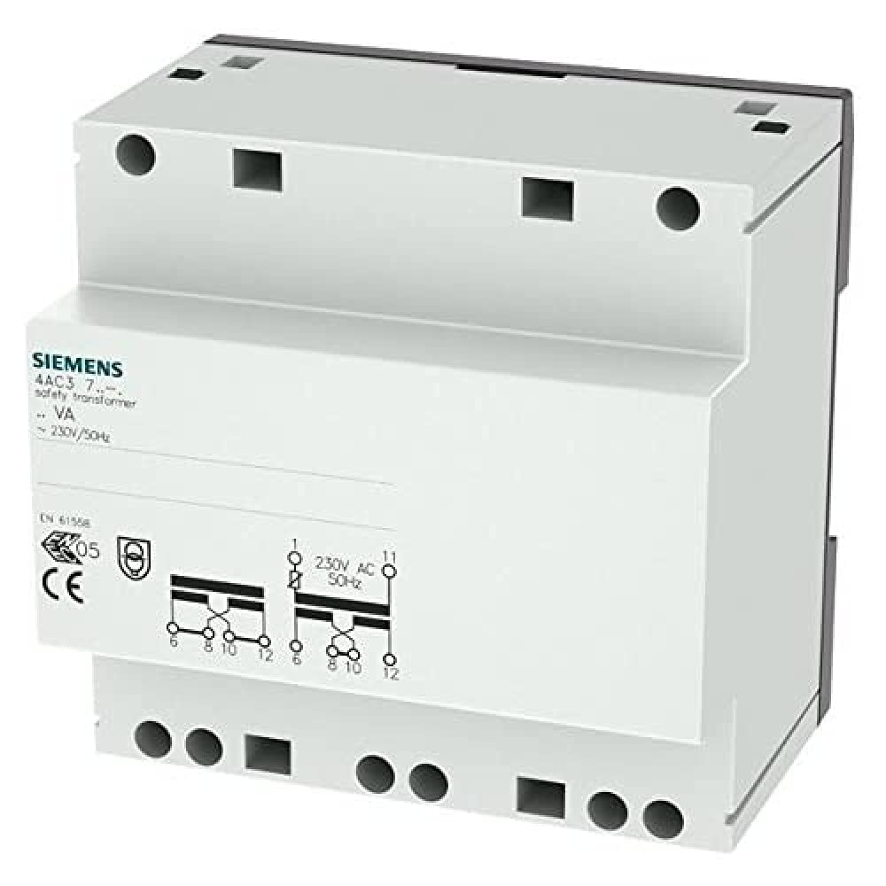 Siemens 4 AC3 – Trasformatore Sicurezza 2 X 12/24Vca Isec 5,2/2,6 - 4