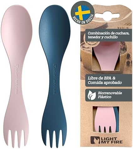 Spork 2-in-1 Portable Camping Cutlery - Reusable Multifunction Cu...