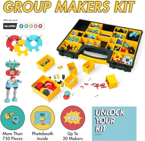 Image of The Off Bits Educational STEM Toys for 6+: Robot Toy Building Sets, 3-in-1 Engineering Kit for Boys and Girls, Build Your Own STEM Building Toys with Endless Possibilities (Educational Kit)