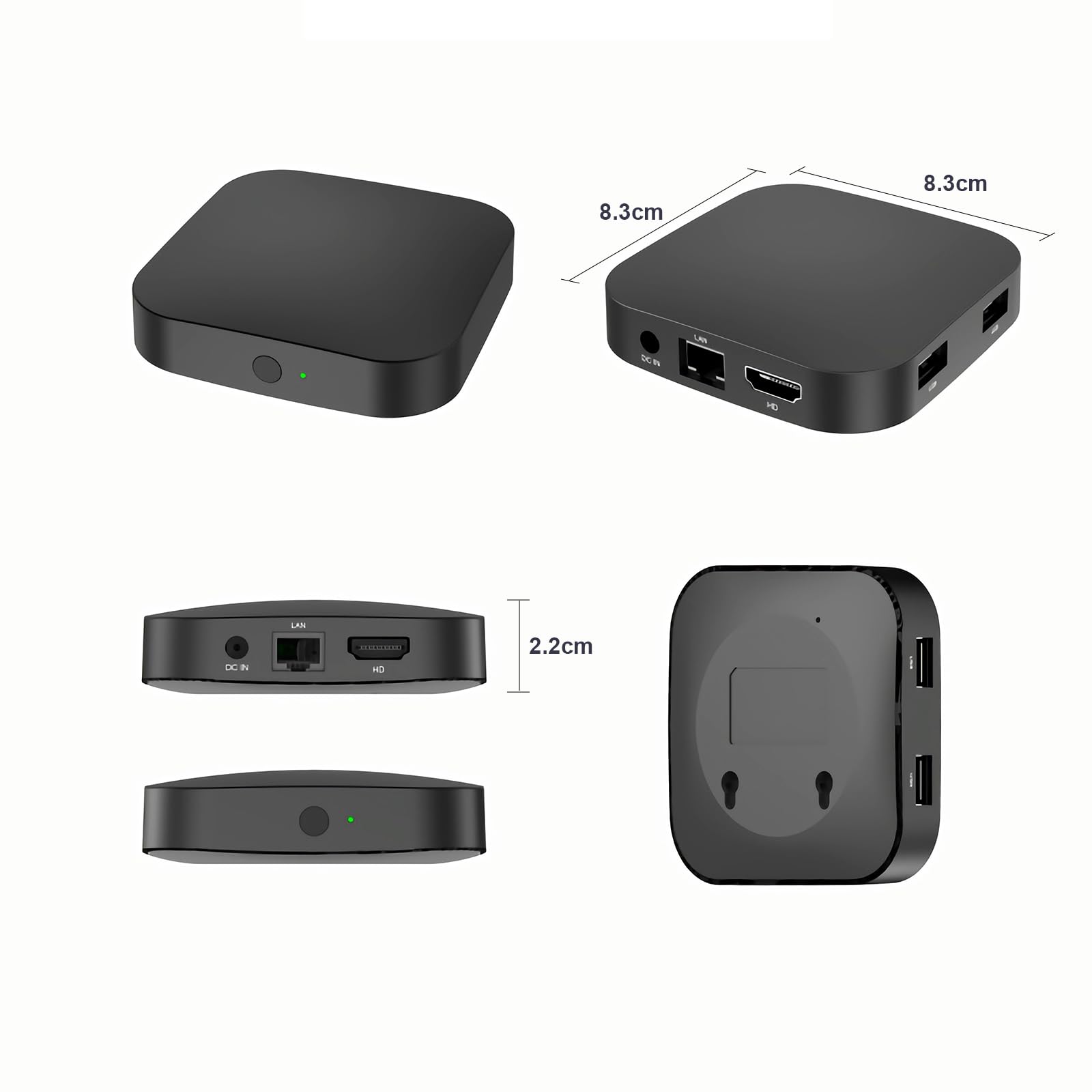 BOXPUT Q8 – Android 11.0 TV Box 4K Amlogic S905Y4, 4GB RAM + 32GB, Wi-Fi Dual-Band BT 5.0, Telecomando Vocale