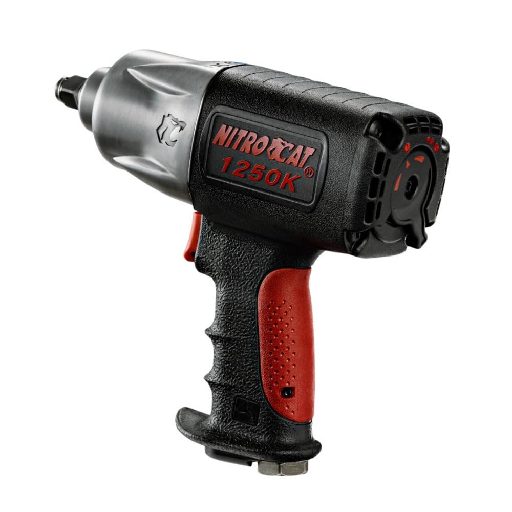 AIRCAT 1250-K 1/2-Inch Nitrocat Composite Twin Clutch Impact Wrench