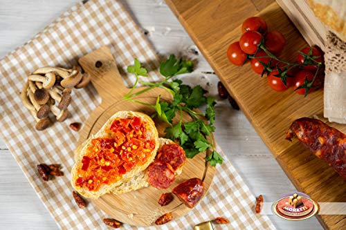 Moretti® Italienische Pepper Hot-Sauce Chilisauce (180g) | Natürlich | Aus Kalabrischem Peperoncino | GVO-Frei | Hergestellt in Kalabrien