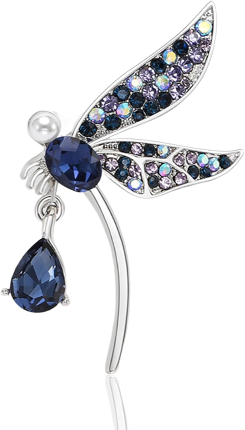 Insect Animal Brooch Pin for Women Rhinestone Lapel Pins Vintage Brooches for Costume Accessories