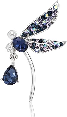Insect Animal Brooch Pin for Women Rhinestone Lapel Pins Vintage Brooches for Costume Accessories