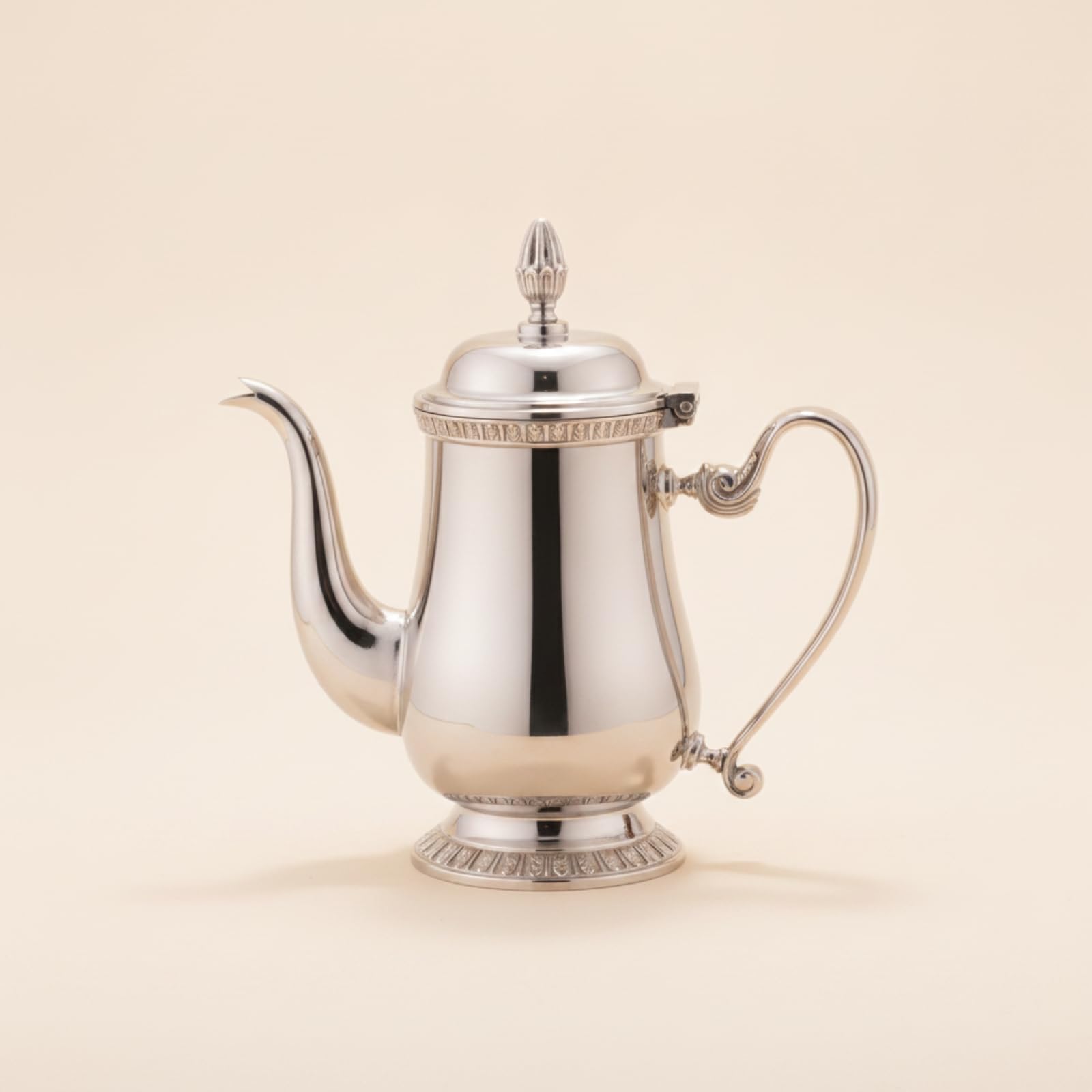 Cafetera Acero Inoxidable Cafetera con Tapa Clásico Tetera para Meseros, Coleccionistas, Mediano 17cm X 19cm X 8cm