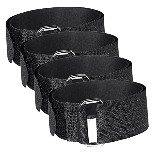 BESTYASH 4pcs Adjustable Non-Slip Crampons Straps for Mountaineering Hiking Durable Elastic Shoe Covers for Ice Grippers Lightweight and Portable for All Ages