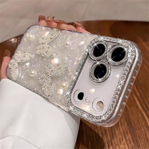 Coque iPhone 17 Pro Max Papillon anti-choc et transparente pour éviter rayures et jaunissement