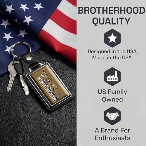 Image of Brotherhood Car Key Chain for Vega - Classic Models Keychain for Men and | Women Gift Key Ring