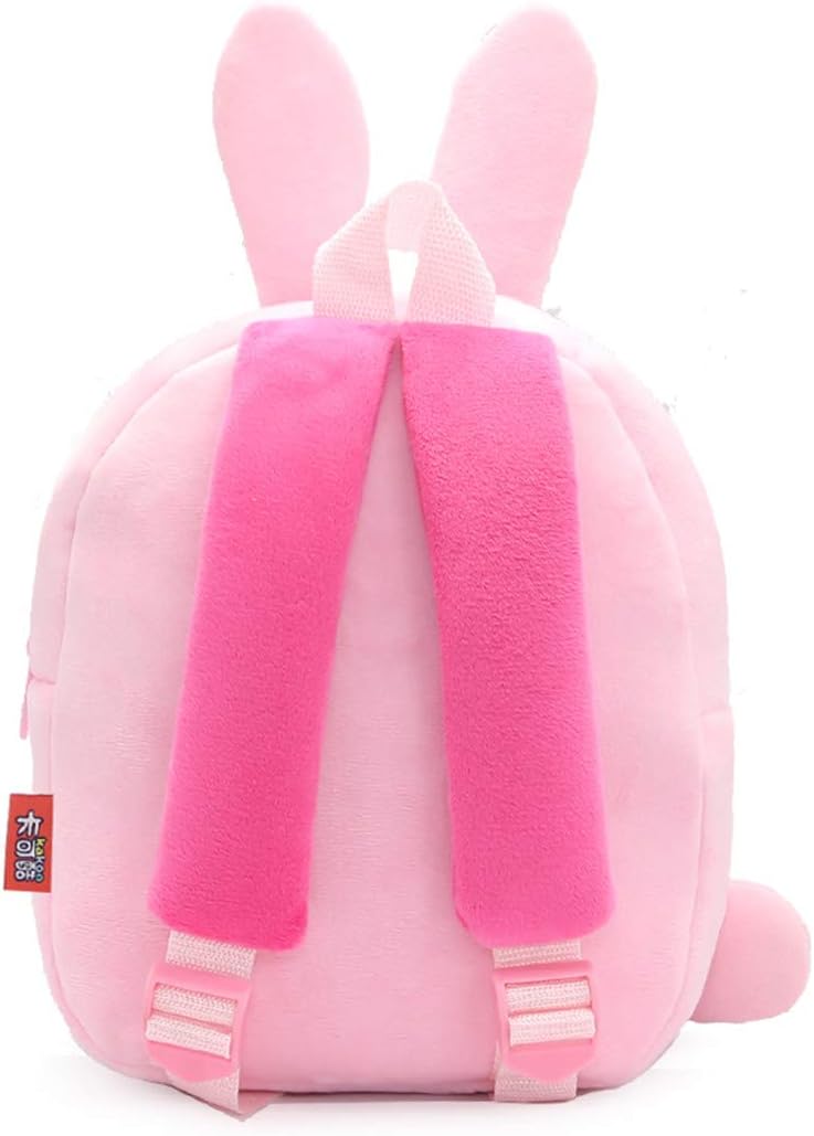 NICE CHOICE Cute Toddler Backpack Toddler Bag Plush Animal Cartoon Mini Travel Bag for Baby Girl Boy 2-6 Years(Rabbit) - Image 4