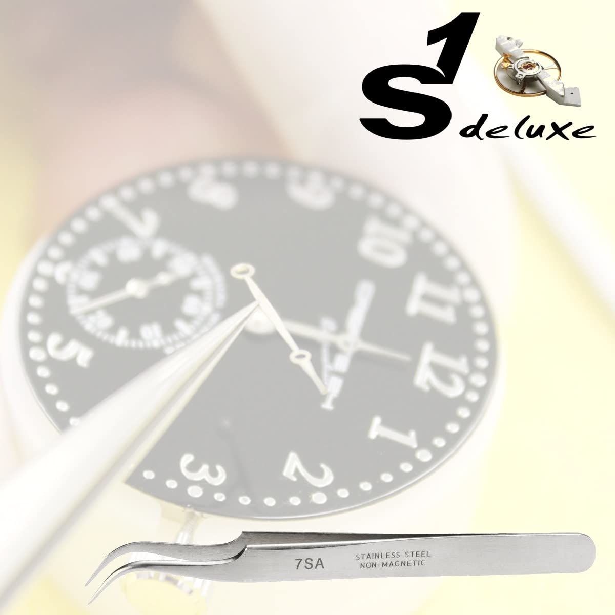 Juego de 7 pinzas de relojero S1 Deluxe® SA en estuche
