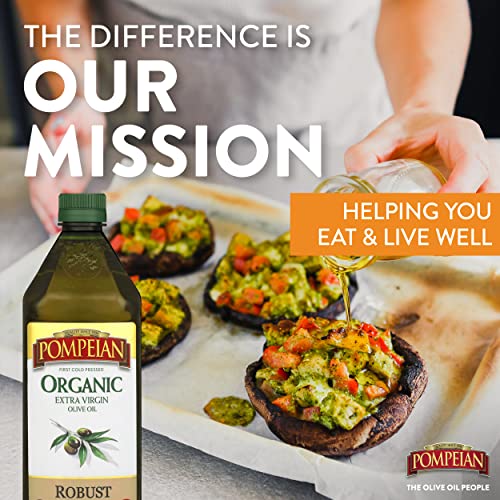 image for Pompeian USDA Organic Robust Extra Virgin Olive Oil, Contains Polyphen