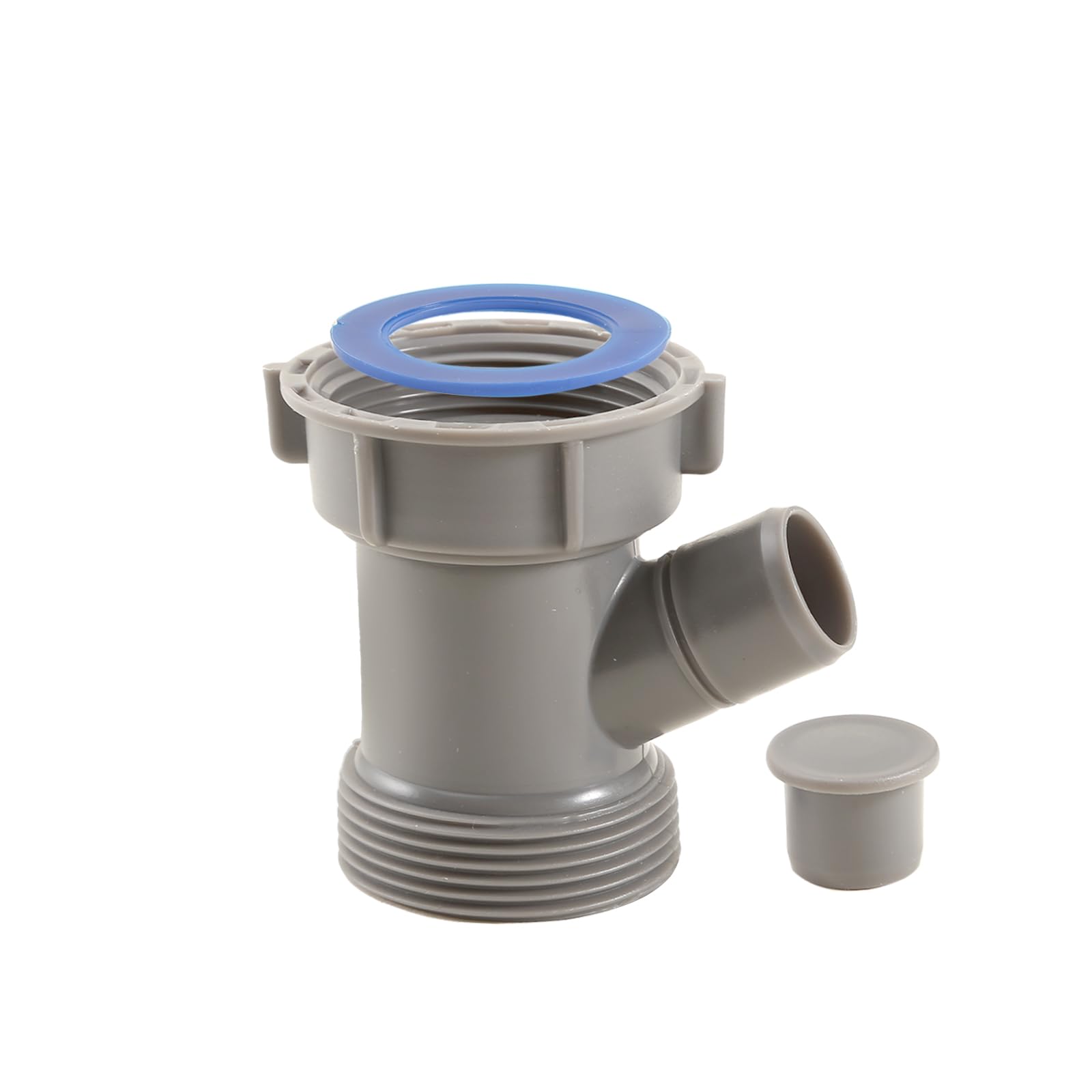 QruiLanTu Dishwasher Kitchen Waste Pipe Hose Adapter Wye, Kitchen Sink Pipe Tee Adapter Dishwasher Tailpiece Y-Shaped Strainer Male Female Thread Fitting,with Dishwasher Input（1set