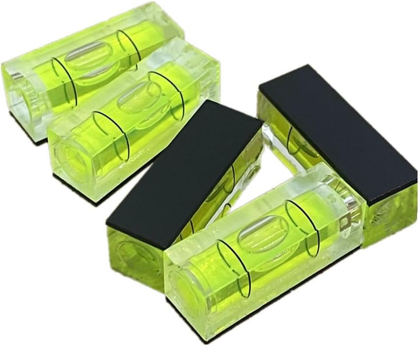 5 Piezas Nivel de Burbuja Magnético Pequeño 29x10x12mm