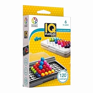 Smart Games -IQ Puzzler Pro, juego de rompecabezas con 120 desafíos, 3 modos de juego, más de 6 años