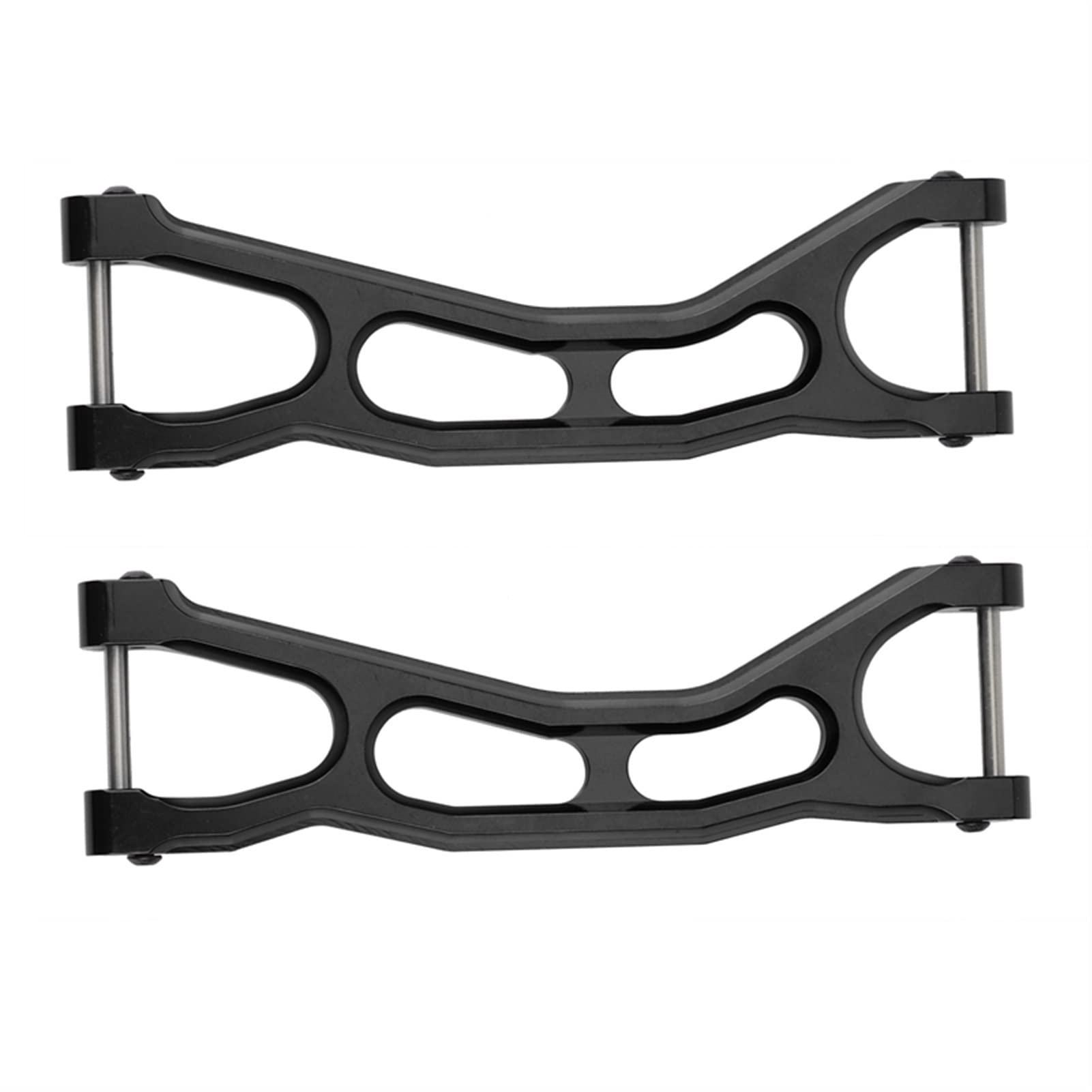 YOKRO2Pcs Metal Front Rear Upper Suspension Arms, for Traxxas, for X-Maxx 6S 8S 1/5 RC Car Upgrade Parts Model Car Suspension Linkage(Black)