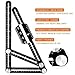 Universal Angularizer Ruler-Angleizer Template Tool Upgraded Aluminum Alloy Multi-Angle Measurement Tool Great Layout Tool with Attahced Line Level for Builder Carpenter Craftsman Architect,DIY-ers &