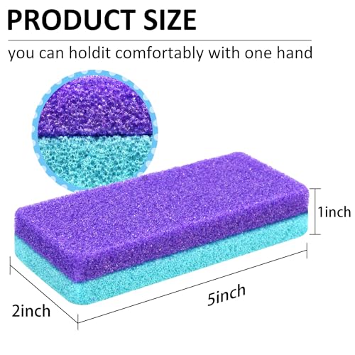 Image of NYQIUGER 6Pcs Professional Pedicure Foot Pumice Stone for Feet Skin Callus Remover and Scrubber for Dead Skins Sided