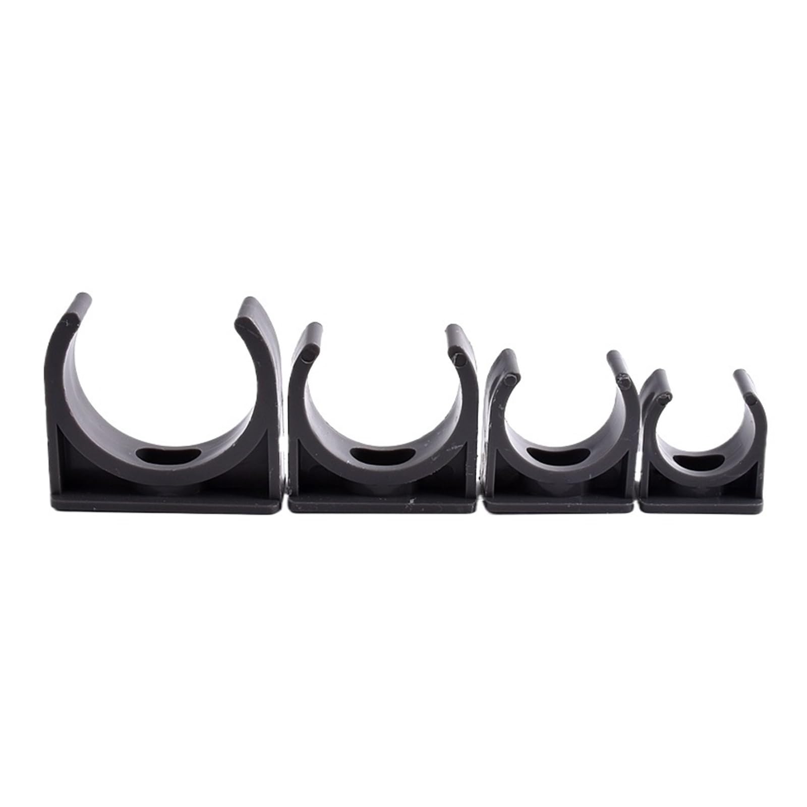 Plastic Clamps， Brake Pipe Clips wat PVC Clamp Fittings for Garden Irrigation Fish Tank Inner Dia 20-40mm Pack of 2-20 Pcs(Inner Dia 25mm,20pcs)