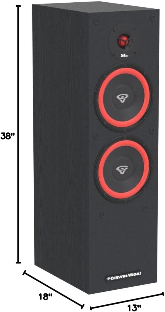 Cerwin Vega Mobile CV SL Series Dual 8" 2-Way Floor Speaker - SL-28