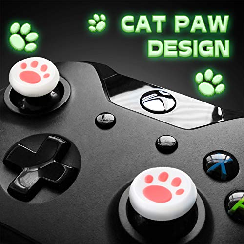 28 Pieces Cat Thumb Grips Caps Replacement Cat Claw Joystick Cap Silicone Cat Analog Stick Cover Compatible With Ps5 Ps4 Ps3 Ps2 Xbox 360 Xbox One Controllers #TOP3
