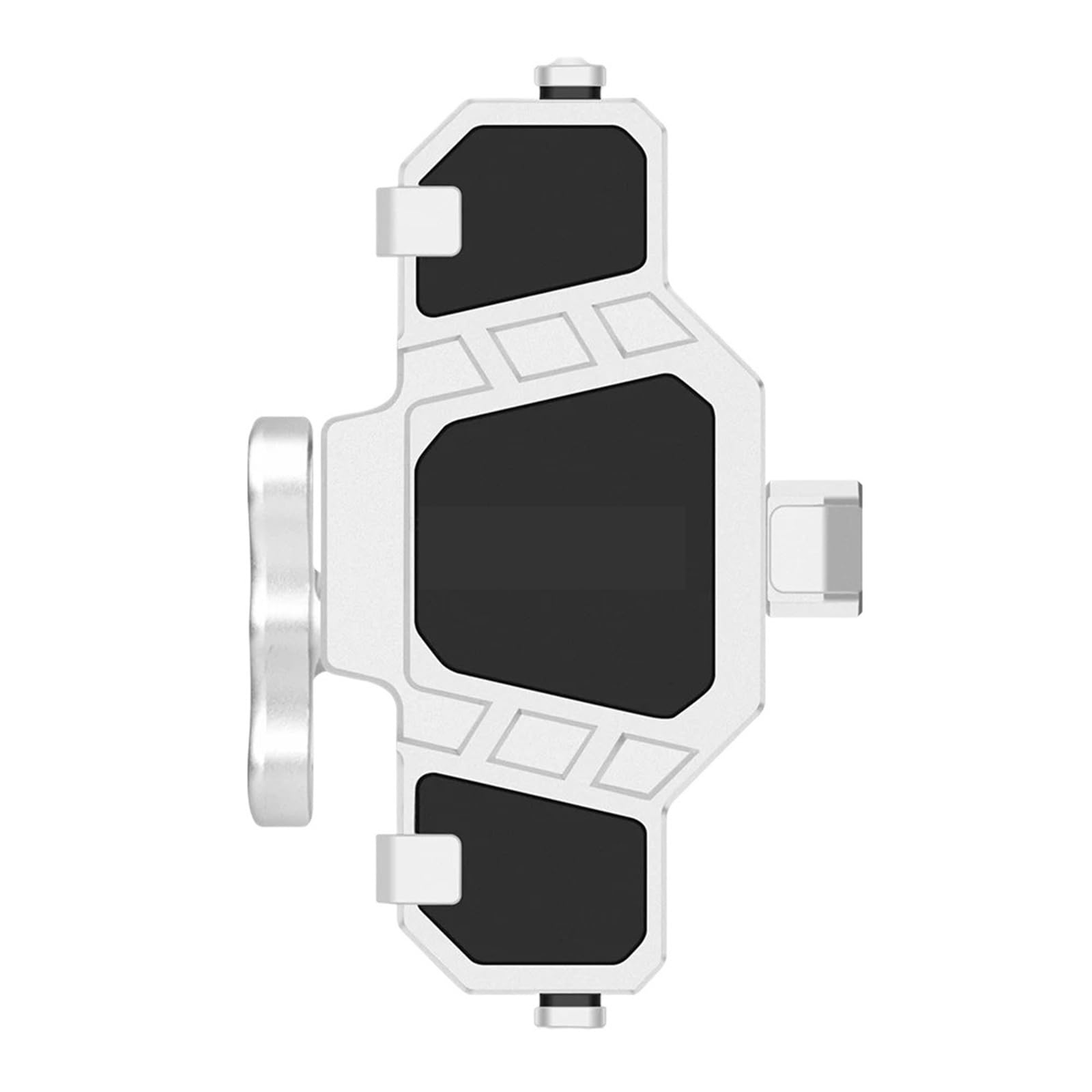 Support De Navigation pour TéLéPhone Support De Navigation pour Guidon De Vélo, Amortisseur(Silver)