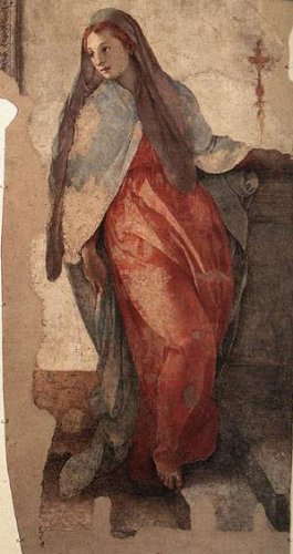 Peinture à l'huile Annunciation Detail II pour créer un salon élégant et artistique