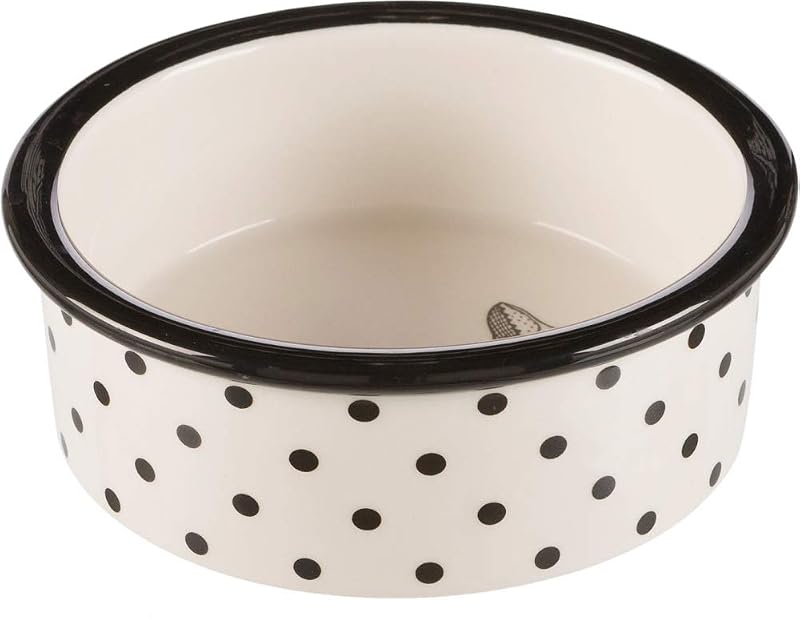 Pote de Cerâmica para Gatos TRIXIE Zentangle Branco e Preto T25120 300 mL