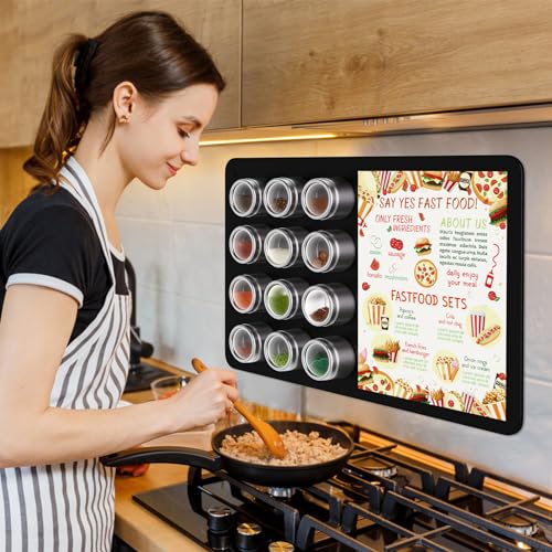 Maxgear MAXGEAR-MAGNETIC-BOARD-BLACK1 Magnetic Board 17.5 Inch X 11.4 Inch Black Metal Magnet Bulletin Board thumb #5