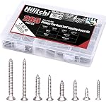Hilitchi 285-Piece Stainless Steel Phillips Flat Head Self Tapping Screw Assortment Kit (Flat Head)