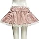 ZUYPSK Herren Minirock mit Spitzen Saum Sissy Dessous Kleid Kariert A-Linie Rock Kurze Faltenrock (Rosa, S)