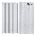 SODOCT 12 Pack Large Acoustic Panels, 47.2" X 23.6" X 0.4" Sound Proof Panels for Walls, High Density Sound Absorbing Panels for Home Studio & Office, Gray