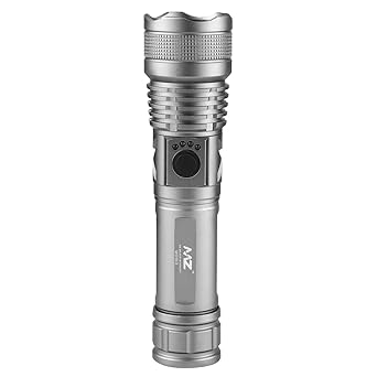 MZ M983 (Rechargeable LED Metal Torch) Zoomable 5 Modes Flashlight, Super Bright 100W Light with 1200mAh Battery