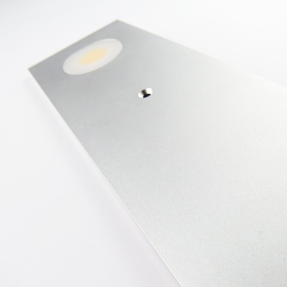 Luminaire de cuisine LED, lampe sous meuble, applique, spot en sous-face, kit, choix : lot de 3, blanc chaud