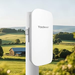 Outdoor WiFi Extender，WiFi Booster | AI Watchdog | Repeater&AP Mode｜IP65 Weatherproof | Up to 1200Mbps Dual Band WiFi Repeater | Covers Up to Least 3440 Sq. ft and 40+ Devices