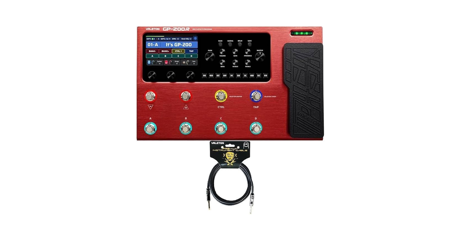 Amazon.com: VALETON GP-200 Red Multi Effects Processor +