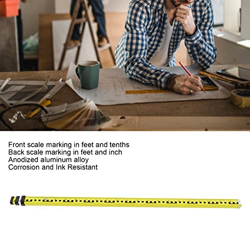 3 Mete Double Sided Telescopic Ruler, Three Section Telescopic Rod Double Scale Aluminum Alloy Telescopic Ruler for Highway Engineering - Image 2