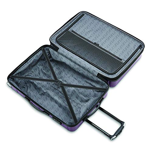 Samsonite Omni 2 Hardside Expandable Luggage with Spinner Wheels, Checked-Large 28-Inch, Purple - Image 7