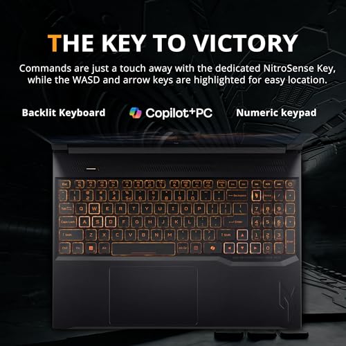 Image of acer Nitro V 16 AI Gaming Laptop, 16 inch WUXGA 180Hz Display, AMD Ryzen 5 240, GeForce RTX 5050 8GB GDDR6, 16GB DDR5, 512GB SSD, Backlit Keyboard, Copilot, Win 11 Pro, Black, 1TB Docking Station Set