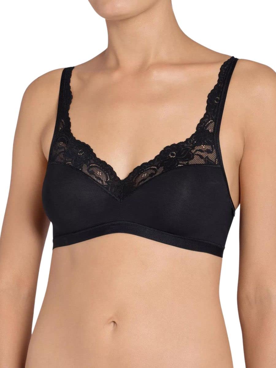 Sloggi Women's Romance Si Bralette, Black, 34A UK