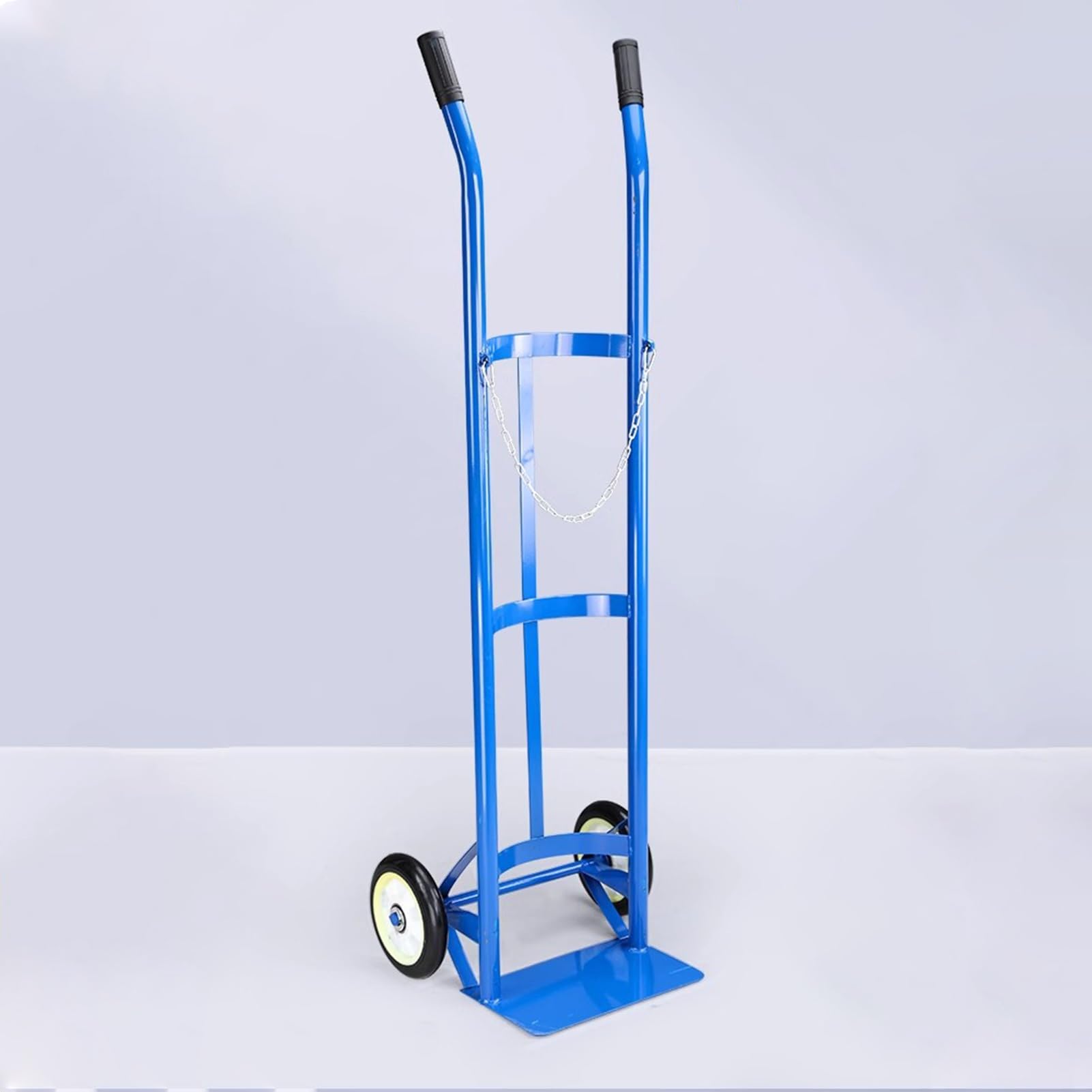 SWENEEN Oxygen Cylinder Rack Oxygen Cylinder Stand Cart For Oxygen Tank,Rolling Oxygen Tank Dolly With 2 Adjustable Chains,Non-Slip Handle Nitrous Gas Cylinder Ho,