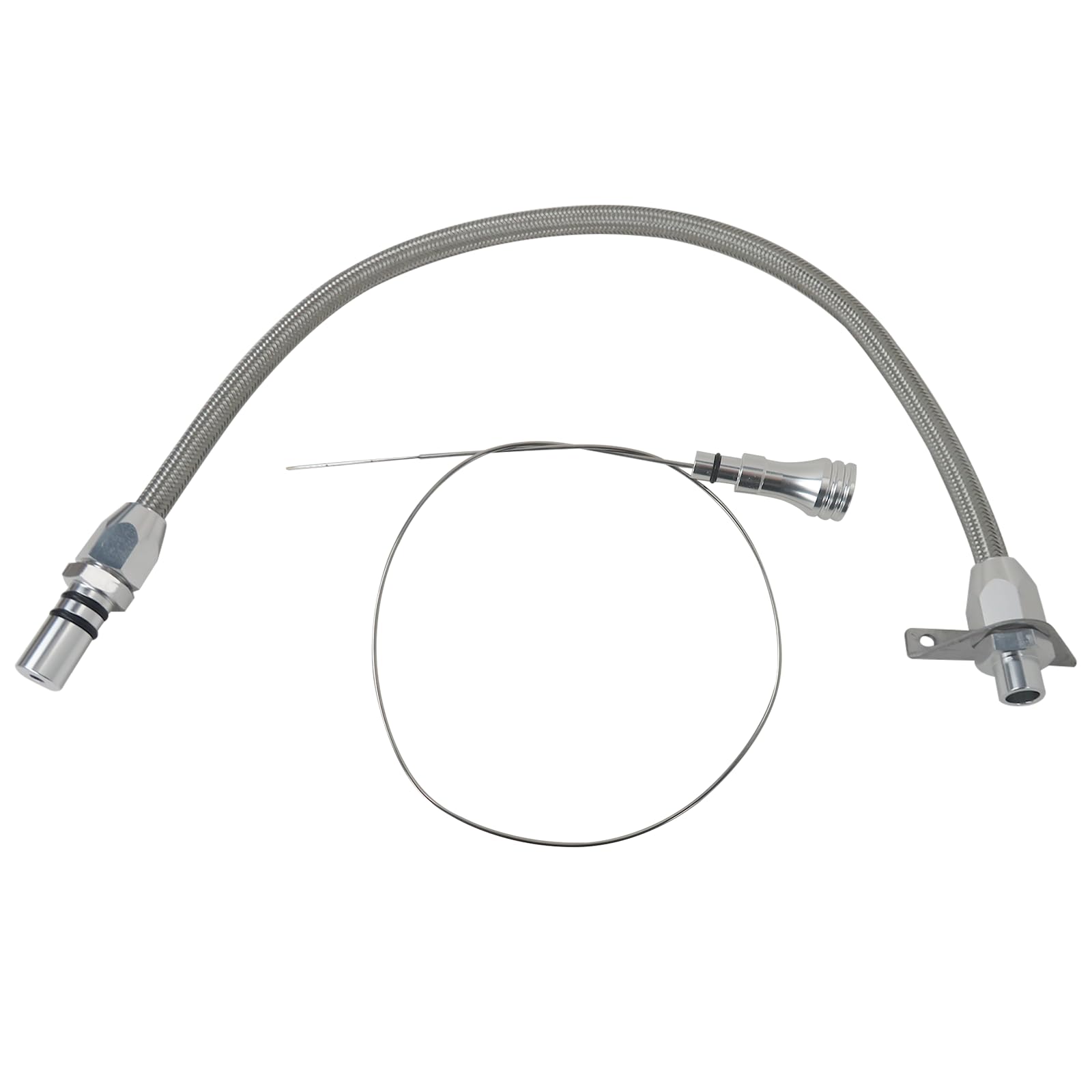 Stainless Flexible Dipstick Fits GM Chevy TH350 TH400 Turbo - Foto 11