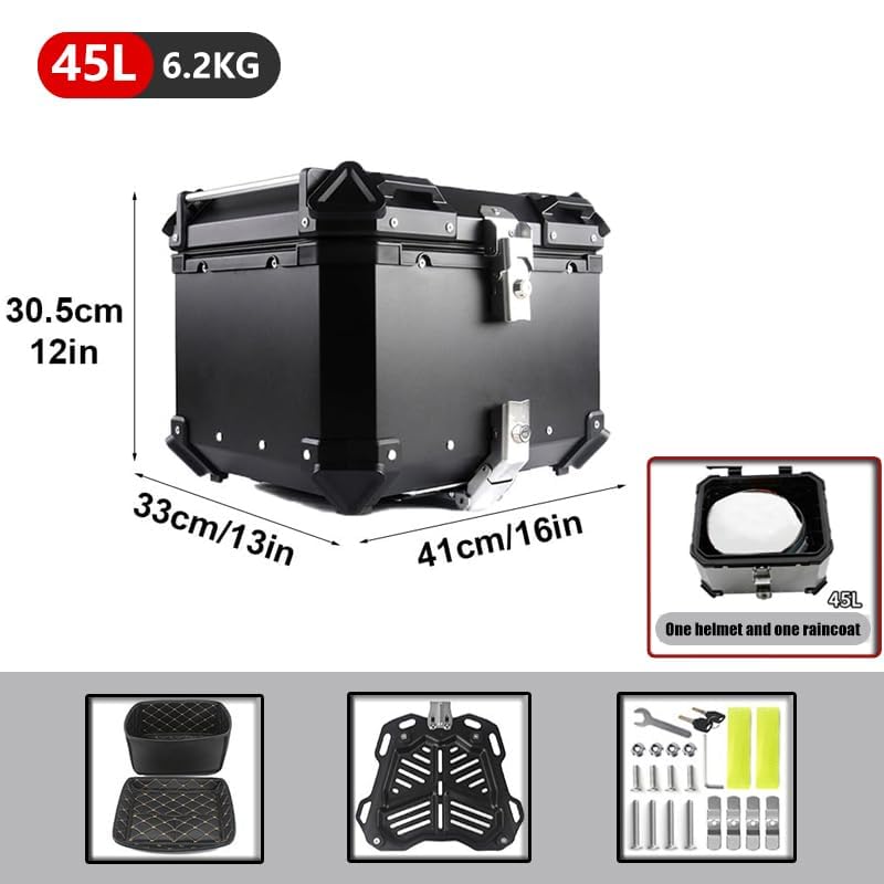 Top Case Moto pour Ducati Diavel Titanium Coffre Aluminium Imperméable