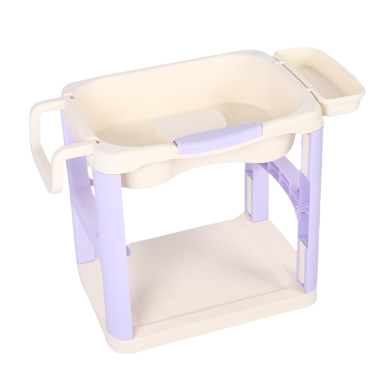 Generic Ergonomiczna Umywalka do Włosów z Uniwersalnymi kółkami. Trwała Taca na Szampon do Użytku w Salonie i domu. Plastik (PURPLE)