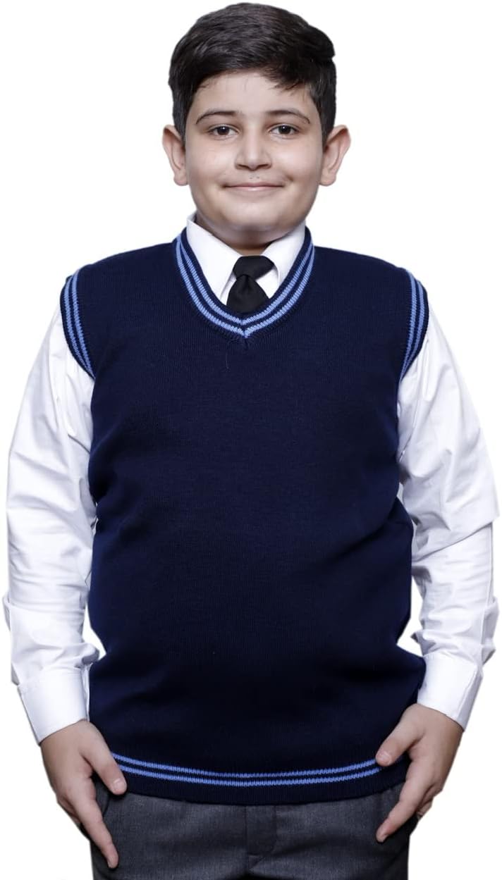 KIRONIKNITSchool Uniform Sleeveless Sweater - Daffodil.