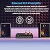 7-Band EQ Preamp Equalizer, HiFi Vacuum Tube Pre-Amplifier, XLR RCA Inputs & Outputs, Frequency Adjustment 50Hz-16KHz for Home and Automotive Audio #1